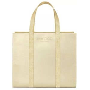 JIMMY CHOO Tote Bag Gold NEW